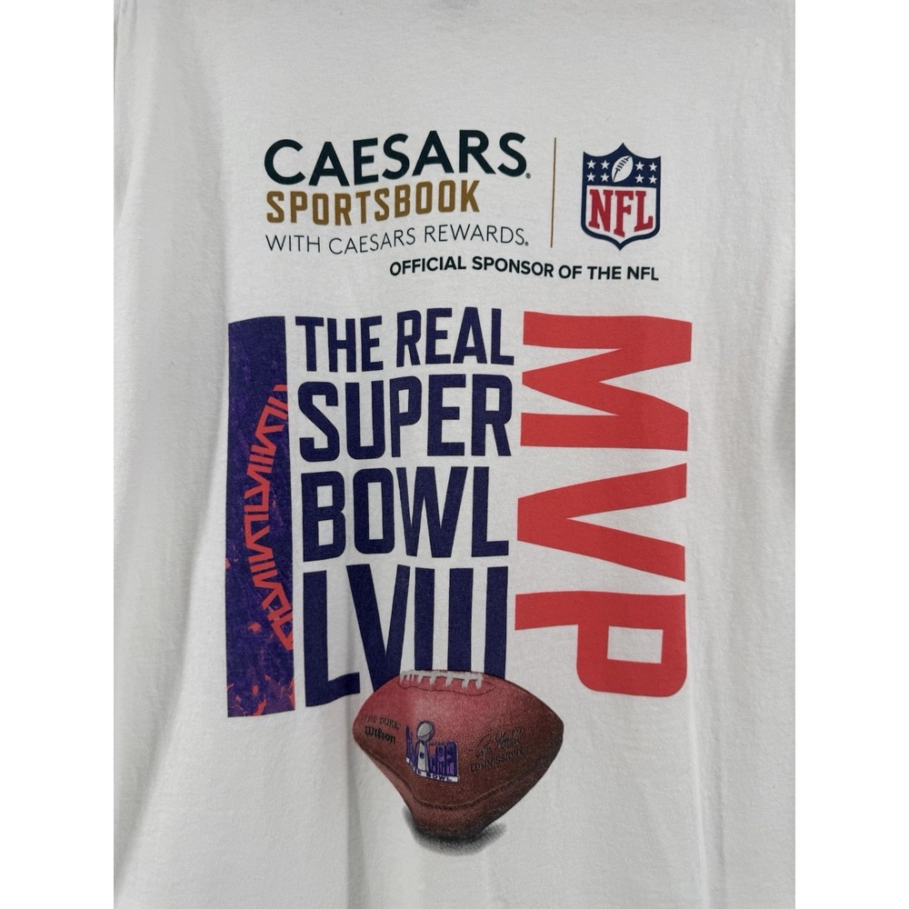 Caesars Sportsbook Super Bowl LVIII Shirt Size Large - Picture 4 of 5